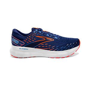 Brooks Glycerin 20 Mens Road Running Shoes Blue/Orange/White | USA-THK130258